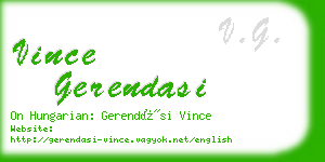 vince gerendasi business card